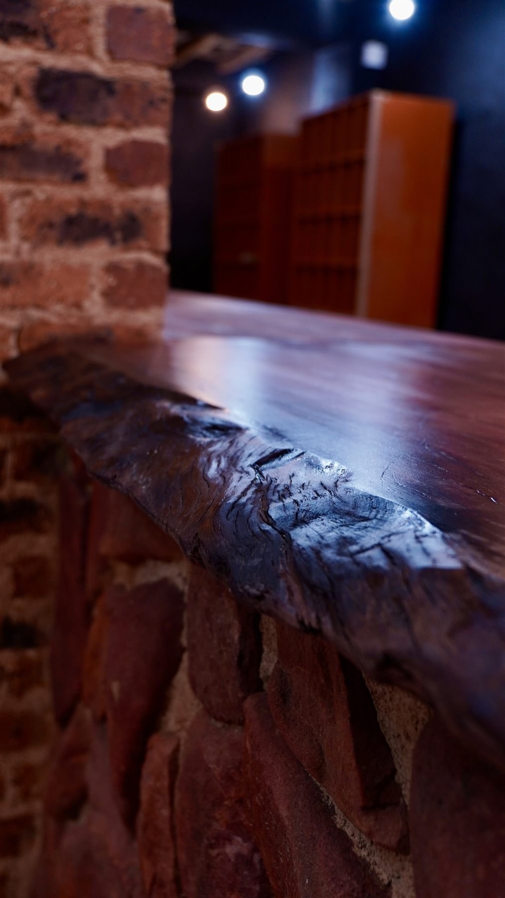 Live edge hardwood countertop custom installation Gauteng — De Jager Wood Designs